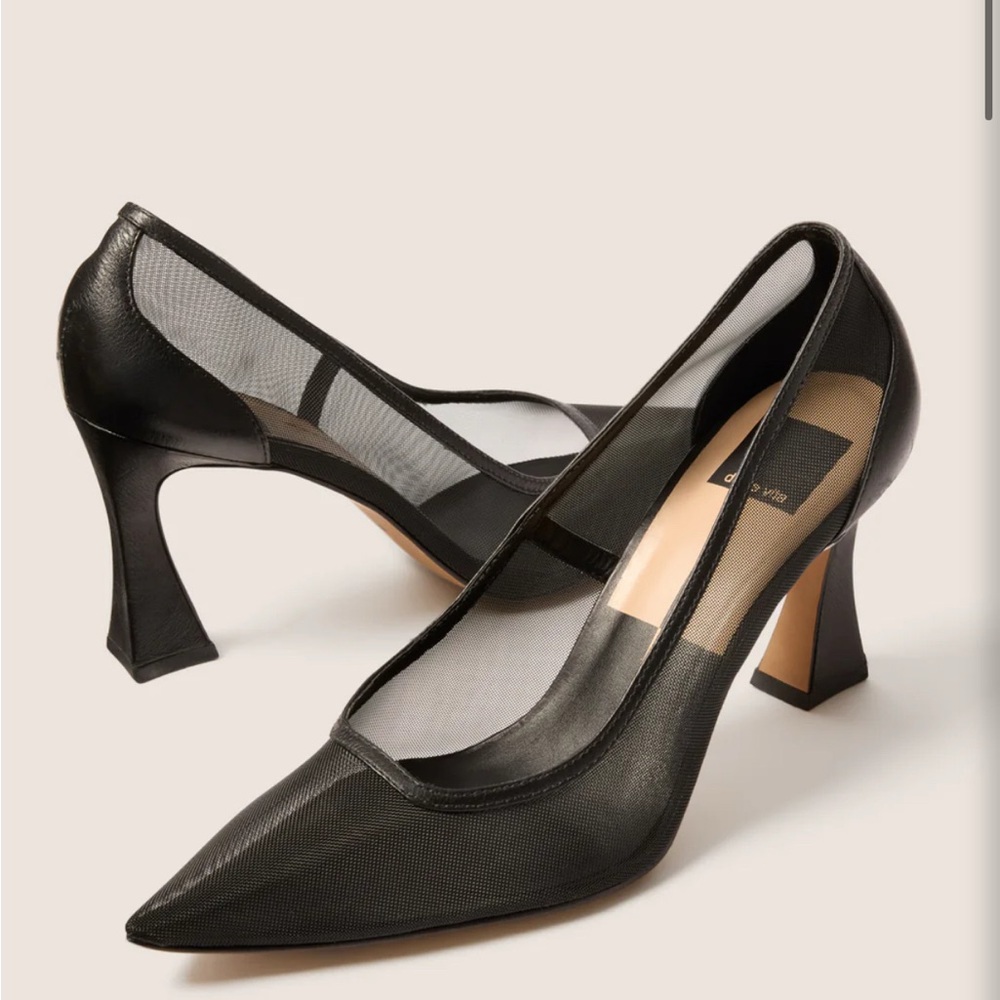 Dolce Vita- Elegant Black Mesh Heels